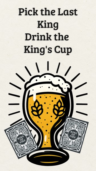 King's Cup finale screen in the Ring of Fire Cards app